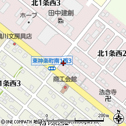 セイコーマート東神楽１条店周辺の地図