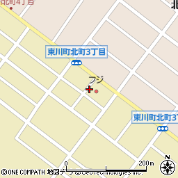 スーパーふじ東川店周辺の地図