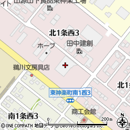 道北飲料株式会社周辺の地図