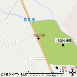 河岸公園周辺の地図