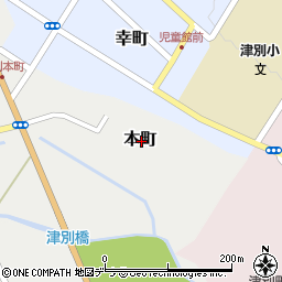 北海道網走郡津別町本町周辺の地図