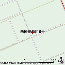 北海道旭川市西神楽４線１０号周辺の地図