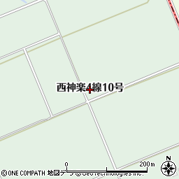 北海道旭川市西神楽４線（１０号）周辺の地図