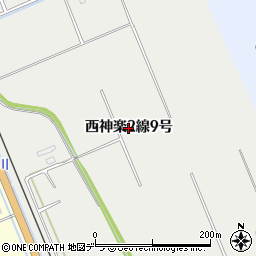 北海道旭川市西神楽２線（９号）周辺の地図