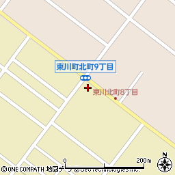 東川八号郵便局周辺の地図