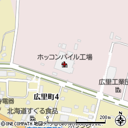 ホッコンパイル工場周辺の地図