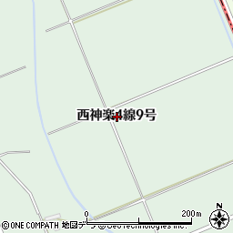 北海道旭川市西神楽４線（９号）周辺の地図
