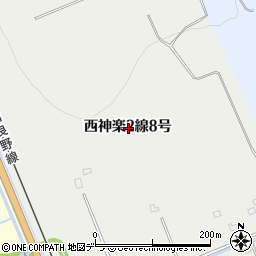 北海道旭川市西神楽２線８号周辺の地図