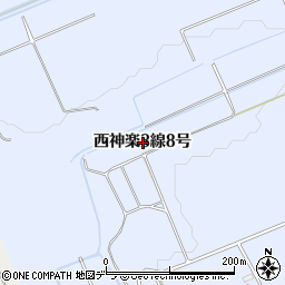 北海道旭川市西神楽３線８号周辺の地図