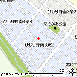 北海道上川郡東神楽町ひじり野南３条周辺の地図