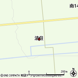 北海道常呂郡訓子府町清住周辺の地図