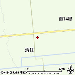 北海道常呂郡訓子府町清住100周辺の地図