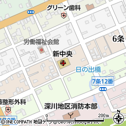 新中央保育園周辺の地図