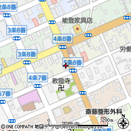 北空知信用金庫　本部審査管理部周辺の地図