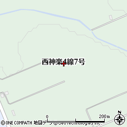 北海道旭川市西神楽４線７号周辺の地図