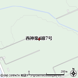 北海道旭川市西神楽４線（７号）周辺の地図