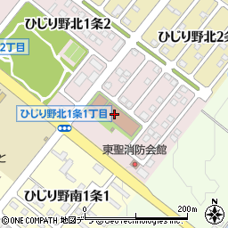 東神楽町役場　東聖地区公民館周辺の地図