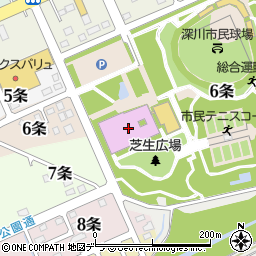 深川市総合体育館周辺の地図