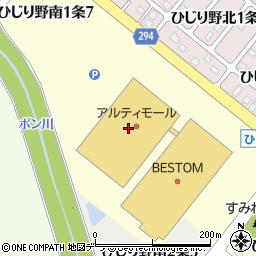 梅屋　アルティモール東神楽店周辺の地図