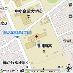 北海道旭川南高等学校周辺の地図