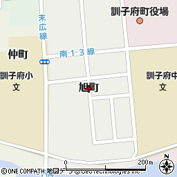 北海道訓子府町（常呂郡）旭町周辺の地図