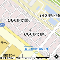 北海道東神楽町（上川郡）ひじり野北１条周辺の地図