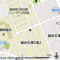 掛田新聞店緑が丘東店周辺の地図