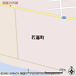 北海道常呂郡訓子府町若富町周辺の地図