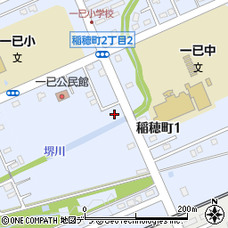 稲穂橋周辺の地図