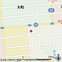 北海道常呂郡訓子府町仲町25周辺の地図