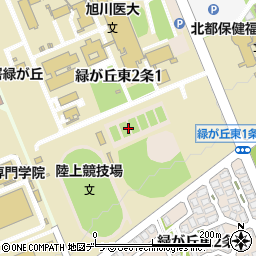 北海道旭川市緑が丘東２条周辺の地図