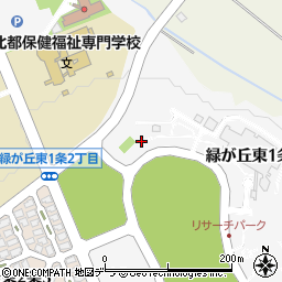 北海道旭川市緑が丘東１条周辺の地図