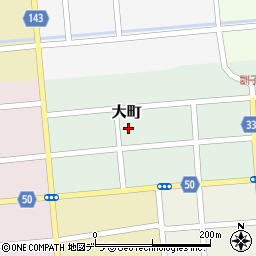 北海道常呂郡訓子府町大町周辺の地図
