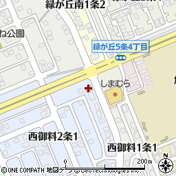 セイコーマート旭川緑が丘店周辺の地図