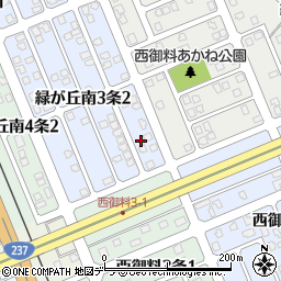 北海道旭川市緑が丘南３条2丁目2-15周辺の地図