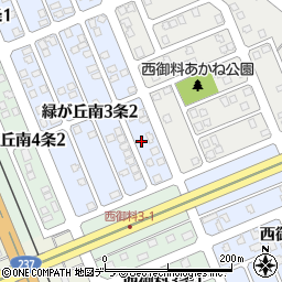 北海道旭川市緑が丘南３条2丁目2-16周辺の地図