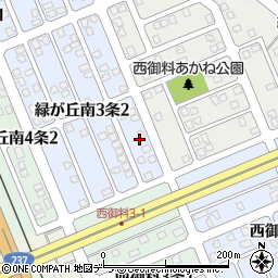 北海道旭川市緑が丘南３条2丁目2周辺の地図