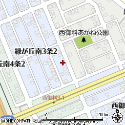 北海道旭川市緑が丘南３条2丁目2-4周辺の地図
