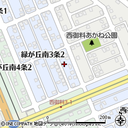 北海道旭川市緑が丘南３条2丁目2-17周辺の地図