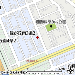 北海道旭川市緑が丘南３条2丁目2-3周辺の地図