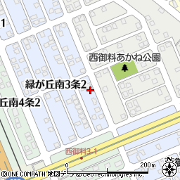 北海道旭川市緑が丘南３条2丁目2-2周辺の地図