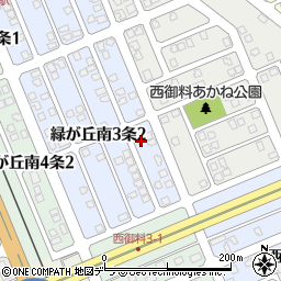 北海道旭川市緑が丘南３条2丁目2-19周辺の地図