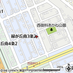 北海道旭川市緑が丘南３条2丁目2-1周辺の地図