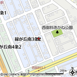 北海道旭川市緑が丘南３条2丁目2-20周辺の地図