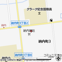 納内神社周辺の地図