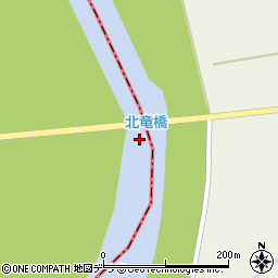 北竜橋周辺の地図