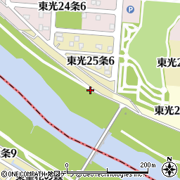 北海道旭川市東光２５条周辺の地図