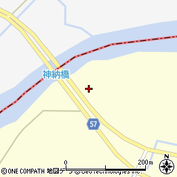 神納橋周辺の地図
