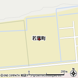 北海道常呂郡訓子府町若葉町周辺の地図