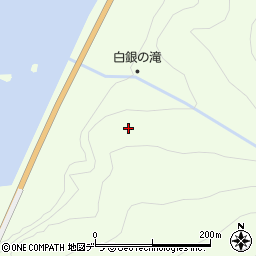 北海道石狩市浜益区雄冬周辺の地図